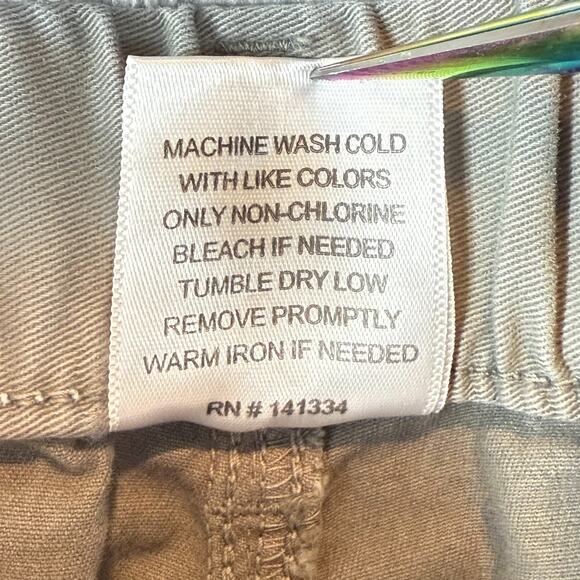 Bear Bottom Charcoal Gray 7” Summer Casual Chinos Stretch Shorts Mens L Preppy - Picture 6 of 6